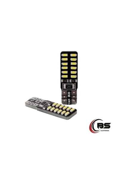 Canbus Dipsiz T10 W5w Led Park Lamba Ampül 2 Adet Takım Beyaz ürün görseli 1
