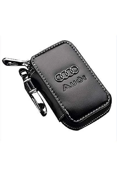 DERİ CÜZDAN - AUDİ Uyumlu Gerçek Deri Cüzdan Anahtarlık ürün görseli 1