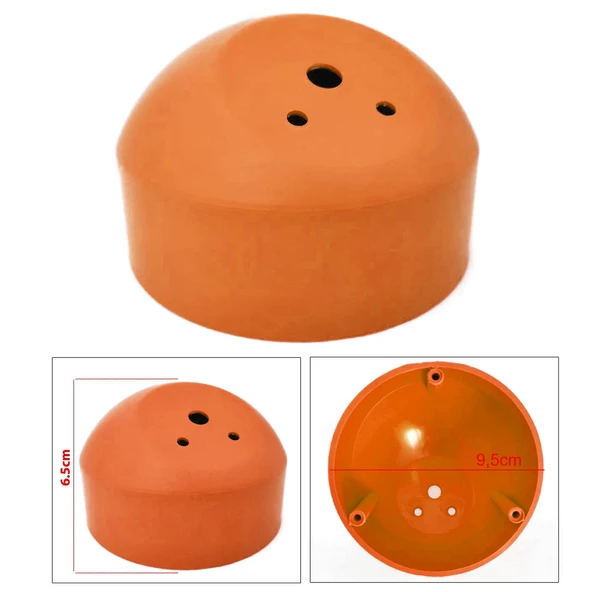 POLAXTOR Tweeter Dome Kabin Yuvası 10cm Tabansız Turuncu 2 Adet ürün görseli 1
