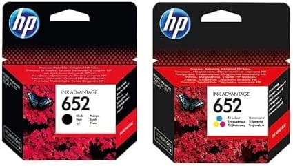 HP 652 Kartuş Siyah ve  Renkli 2'li Avantaj Paketi F6V24A F6V25A ürün görseli 1
