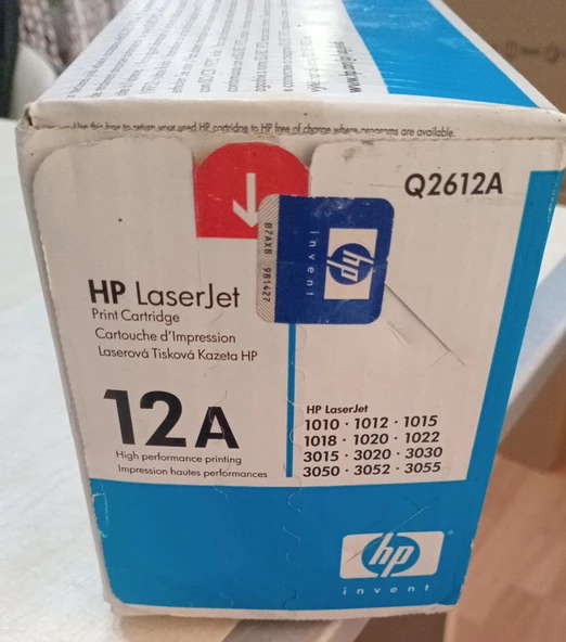 HP 12A Q2612AC Orijinal Toner. - Resim 3