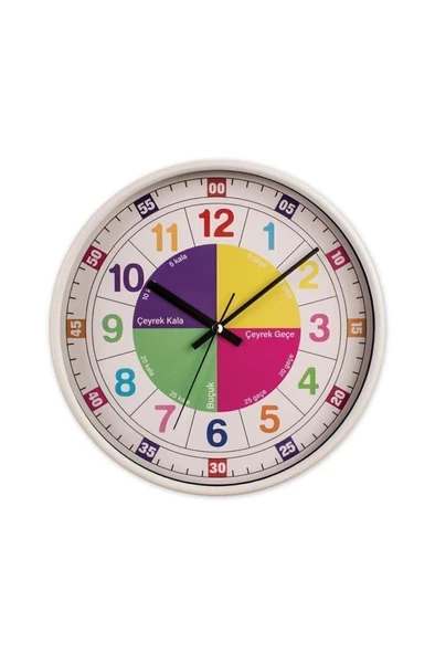 Öğretici Çocuk Odası Saati - 30 cm ürün görseli 1