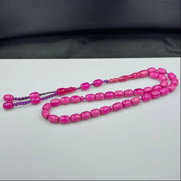Pembe Renk Katalin Tesbih Hcz-Model PMBKH - Resim 2
