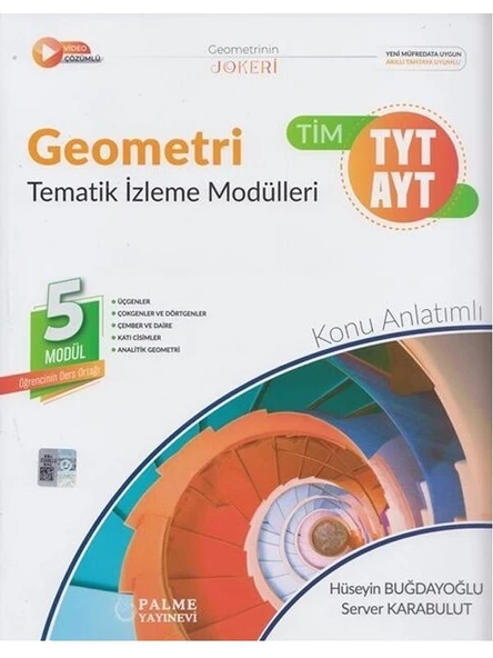 PALME YKS TYT AYT GEOMETRİ TEMATİK İZLEME MODÜLLERİ *YENİ* ürün görseli 1
