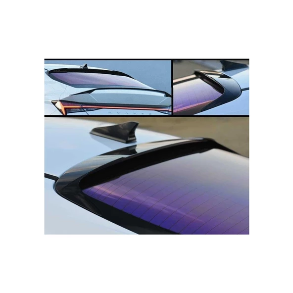 Hyundai elantra cam üstü spoiler pianoblack 2019+ ürün görseli 1