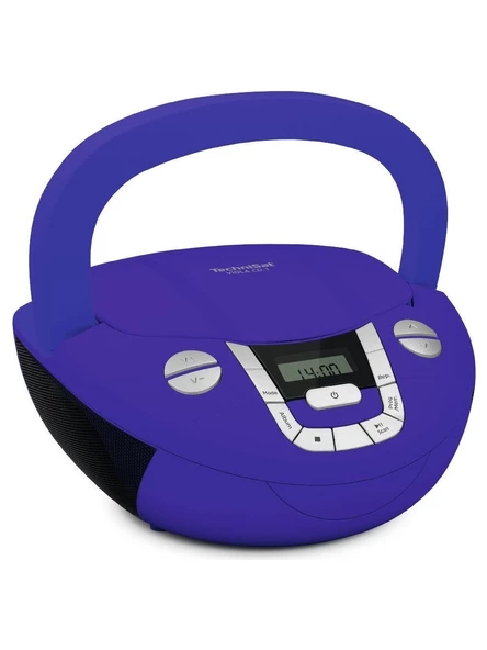 TechniSat Viola CD-1 MAVİ Stereo Müzik Seti | CD Çalar | FM Radyo | Bluetooth | USB MP3 | Taşınabilir Boombox ürün görseli 1