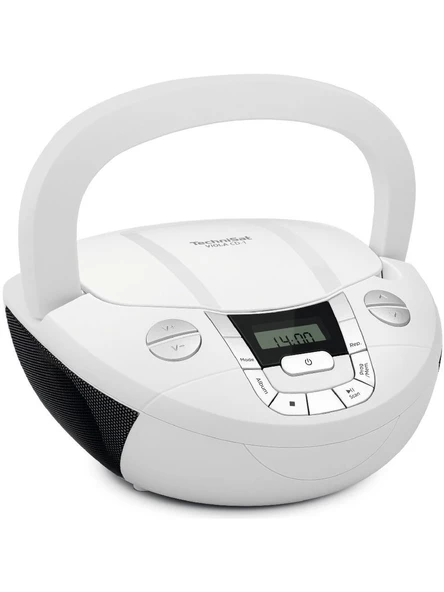 TechniSat Viola CD-1 BEYAZ Stereo Müzik Seti | CD Çalar | FM Radyo | Bluetooth | USB MP3 | Taşınabilir Boombox ürün görseli 1