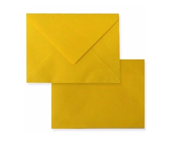 Küçük Zarf Kartvizit 7X9 Sarı - 20 adet ürün görseli 1