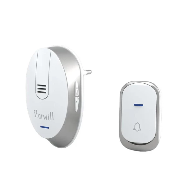 PrimeX Starwill Priz Beslemeli 32Pol. Melodi Kablosuz Zil Kapı Zili 220V, 433mhz Kablosuz Kapı Zili ürün görseli 1