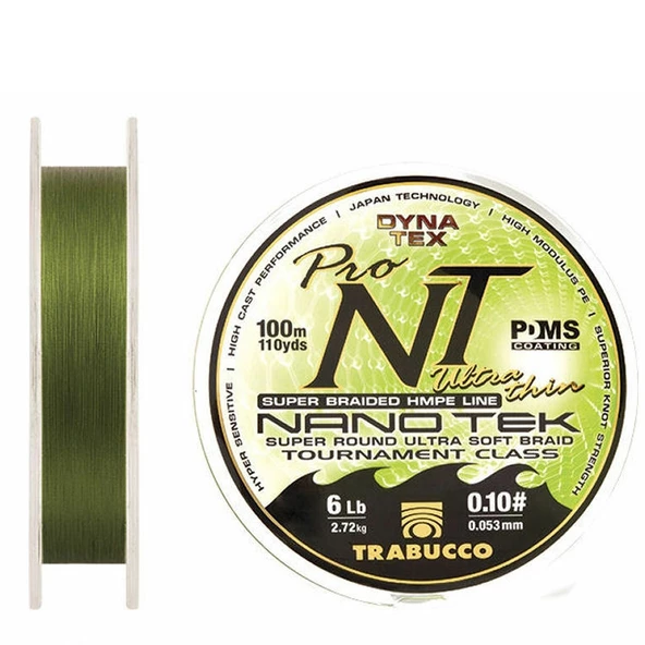 Trabucco Dyne Tex Pro NT Ultra Thin 100m İp Misina Kalınlık (mm) : 0,06mm ürün görseli 1