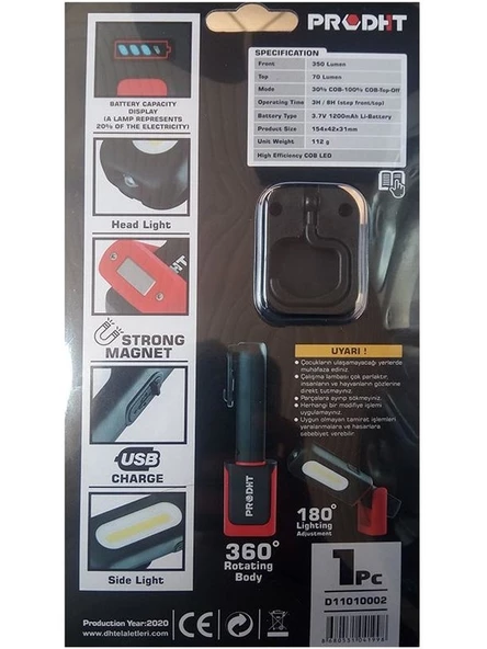 DHT Çalışma Lambası 350 Lumens - D11010002 - Resim 2