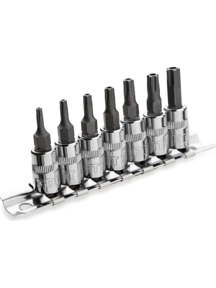 DHT 7 PARÇA 1/4 DELİKLİ TORX BİTS LOKMA SET D02065207 ürün görseli 1