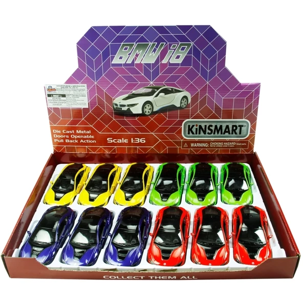 ÇEKBIRAK BMW İ8 KIRMIZI YEŞİL MAVİ SARI ürün görseli 1