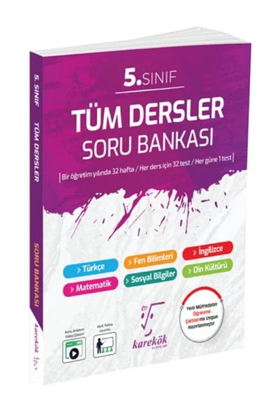 Karekök Yayınları 5.Sınıf Tüm Dersler Soru Bankası Yeni ürün görseli 1