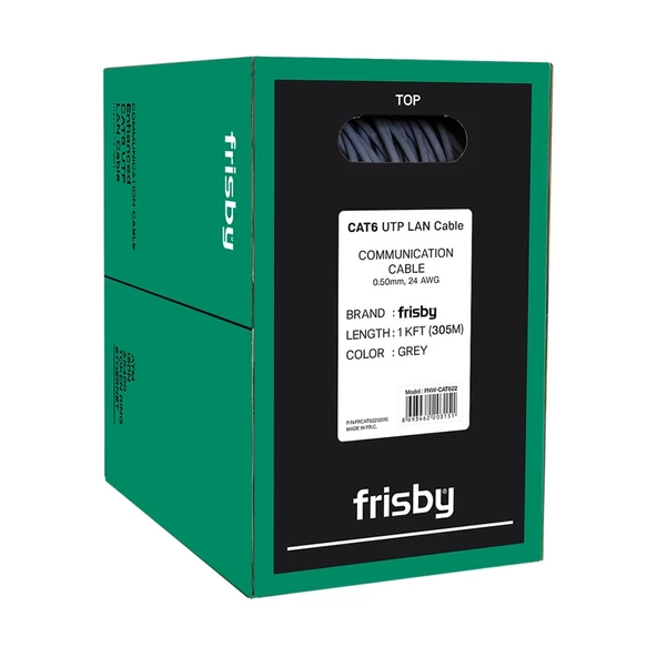 FRISBY CAT6 Utp 24AWG 305m Kablo FNW-CAT622 ürün görseli 1