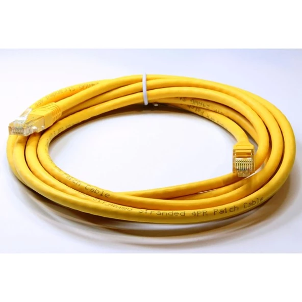 ODS 3m CAT6 Utp LSZH Saf Bakır Sarı Patch Kablo ürün görseli 1