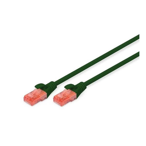 DIGITUS 1m CAT6 Utp DK-1617-010/G Yeşil Patch Kablo (10'lu Paket) ürün görseli 1