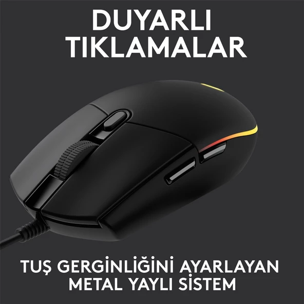 LOGITECH G G102 LIGHTSYNC 8000-DPI RGB OYUNCU MOUSE 910-005823 ürün görseli 1