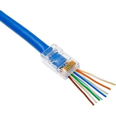 Ods C6erj45t 8P/8C Ez-Plug Yeni Nesil Cat6 Rj45 Konnektör 100'Lü ürün görseli 1