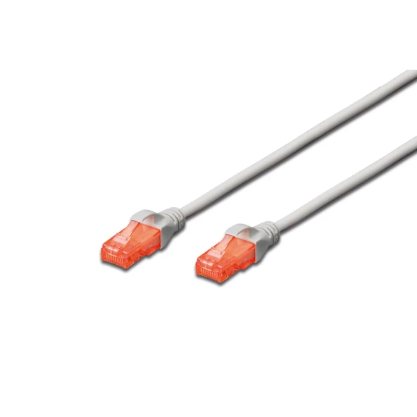 DIGITUS 10m CAT6 Utp DK-1617-100/B Gri Patch Kablo - Resim 2
