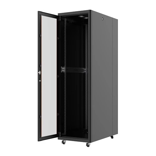 AGER 32U 600x1000mm Dikili Tip Siyah Kabinet Vega AG-VB32U6010S1 Cam Kapak ürün görseli 1