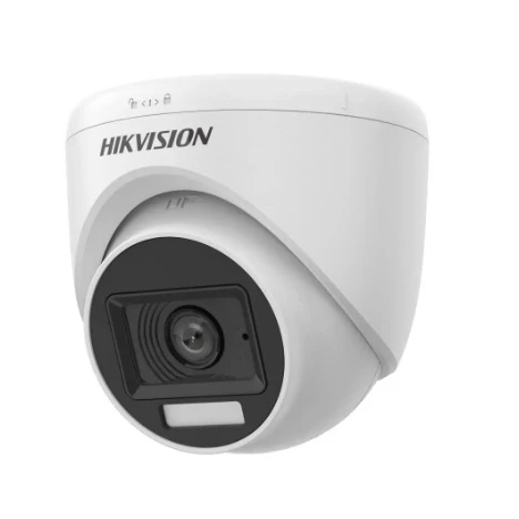 HIKVISION 2MP DOME 2.8MM DS-2CE76D0T-LPFS Akıllı Hibrit Işık Sesli Kamera ürün görseli 1