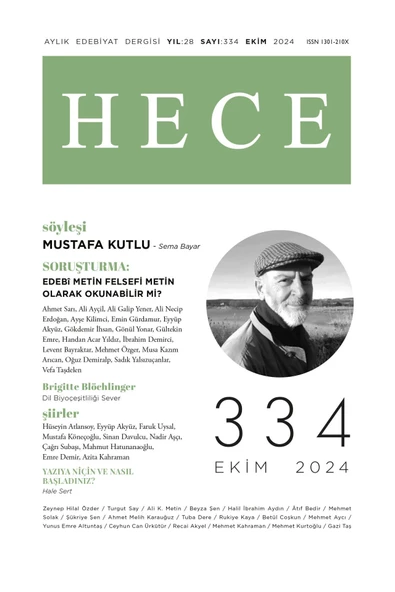 Hece Dergi 334. Sayı Ekim 2024 ürün görseli 1