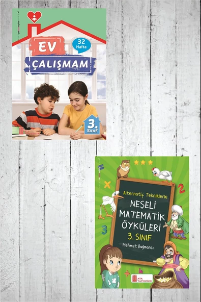 3.Sınıf Ev Çalışmalarım+ Neşeli Matematik Öyküleri ürün görseli 1