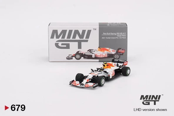 Mini GT Red Bull RB16B #11 Sergio Pérez 2021 Turkish Grand Prix 3rd Place 679 ürün görseli 1