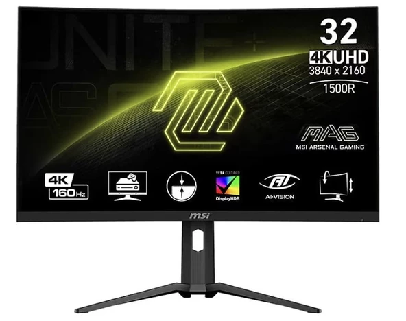 MSI MAG 321CUP 31.5" 1 ms 4K Curved 160 Hz Oyuncu Monitörü ürün görseli 1