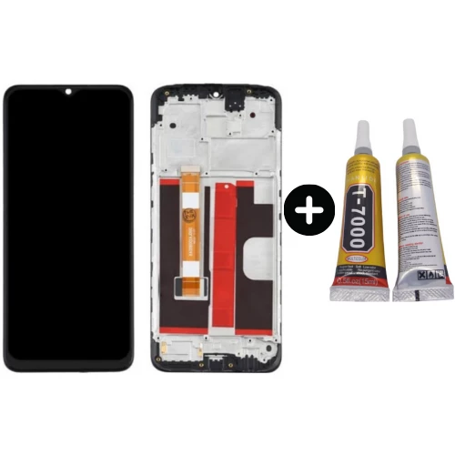TE Oppo A9 2020 Çıtalı OLED Lcd Dokunmatik Ekran + B7000 ürün görseli 1