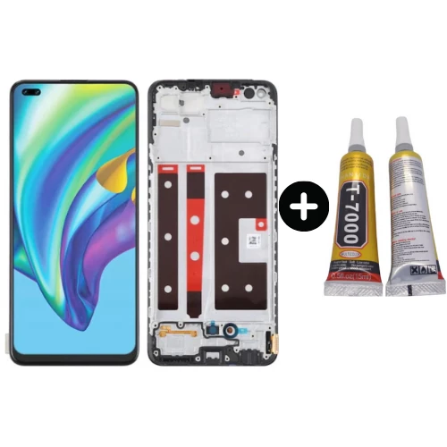 TE Oppo Reno 4 Pro Çıtalı OLED Lcd Dokunmatik Ekran + B7000 ürün görseli 1