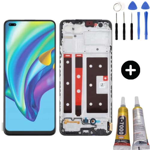 TE Oppo Reno 4 Pro Çıtalı HK Lcd Dokunmatik Ekran + Montaj Seti ürün görseli 1