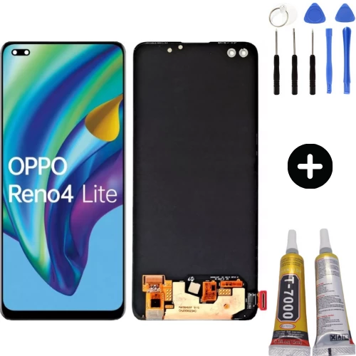 TE Oppo Reno 4 Lite Servis Lcd Dokunmatik Ekran + Montaj Seti ürün görseli 1
