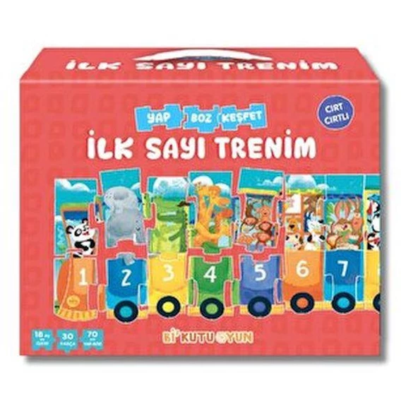 İlk Sayı Trenim Cırt Cırtlı Yapboz ve Kitap Seti ürün görseli 1