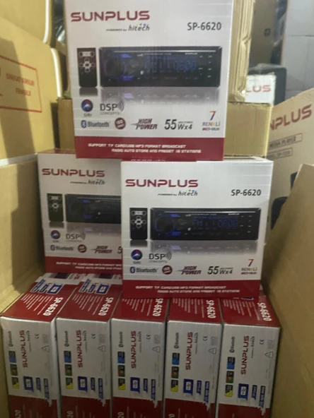 SUNPLUS SP-6620 DSP OTO TEYP 4X55 WATT ürün görseli 1