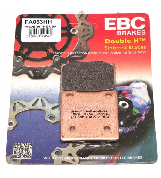 Ebc Fa063Hh 1995-2004 Suzuki GSF 600 Bandit S Uyumlu Arka Fren Balatası Sinterli Balata ürün görseli 1
