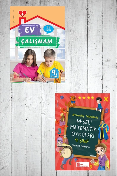 4.Sınıf Ev Çalışmalarım+ Neşeli Matematik Öyküleri ürün görseli 1