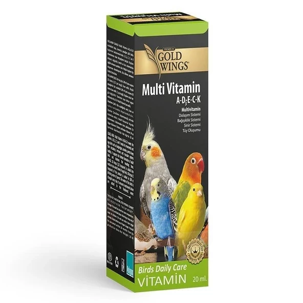 Gold Wings Premium Multivitamin (TÜY OLUŞUM DESTEK.) 20cc ürün görseli 1