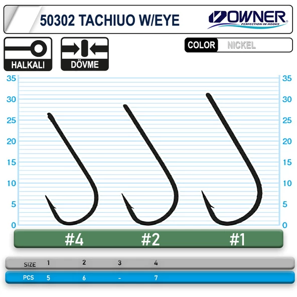 50302 Tachiuo W- Eye Nickel Iğne 2 No ürün görseli 1