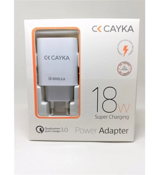 CAYKA 18W SUPER CHARGİNG POWER ADAPTER ürün görseli 1