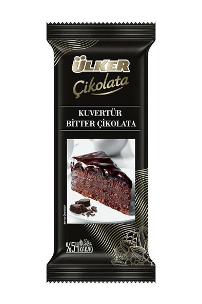 ÜLKER Bitter Kuvertür Çikolata 200 gr ürün görseli 1