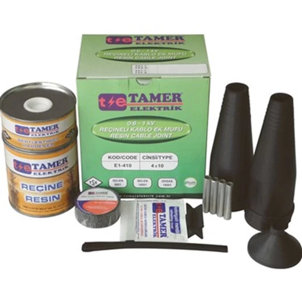 TAMER 3x25+16 Kablo İçin Reçineli Ek Muf 1Kw (Reçineli Yer Altı Kablo Eki) ürün görseli 1