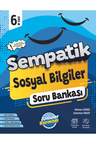 6. Sınıf Sempatik Sosyal Bilgiler Soru Bankası ürün görseli 1