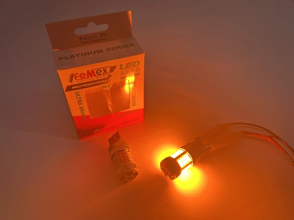 FEMEX Platinum WY21W - T20  Decoderli Sinyal Fanlı Led Ampul - Resim 3