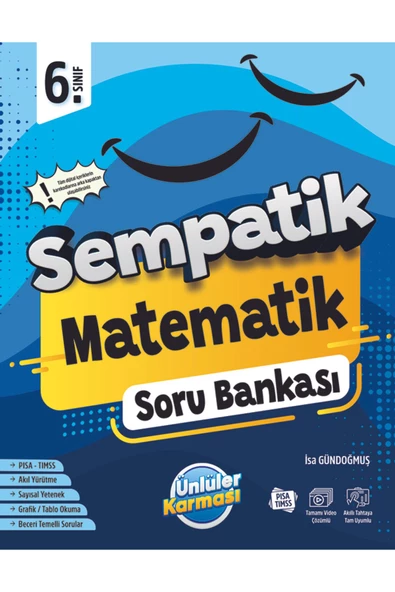 6. Sınıf Sempatik Matematik Soru Bankası ürün görseli 1