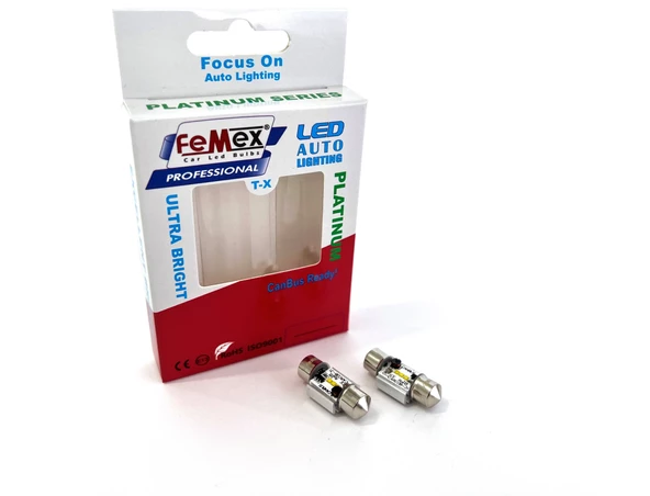 FEMEX Platinum 31mm Sofit Led Ampul CSP Chipset Aktif Canbus ürün görseli 1