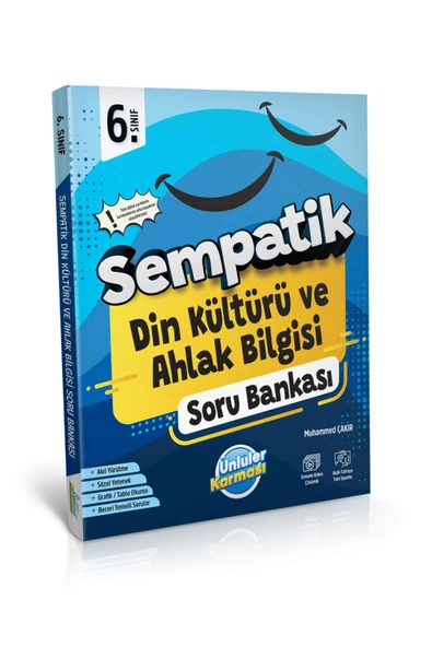 Ünlüler 6. Sınıf Din Kültürü Ve Ahlak Bilgisi Sempatik Soru Bankası ürün görseli 1