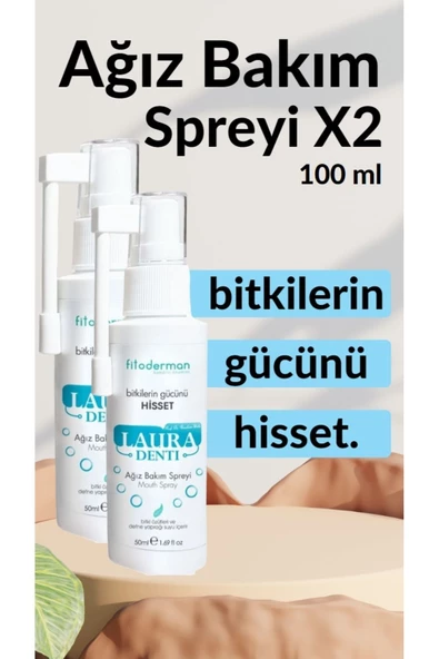 Fitoderman Lauradenti Diş Plak Önleyici,nefes Tazeleyici Ağız Bakım Spreyi 50 Ml 2'li Set ürün görseli 1