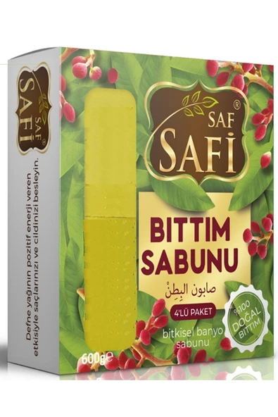 SAF SAFİ Safi Saf Doğal Bıttım Sabunu 4'lü 600gr ürün görseli 1